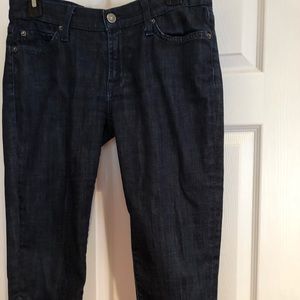 7 for all mankind zipper leg capris